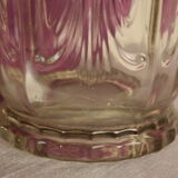 Vase with parakeets in art deco glass