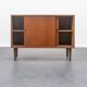 Danish chest of drawers, teak, sliding doors, vintage