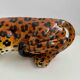 Italian handpainted leopard in ceramic, 1950s