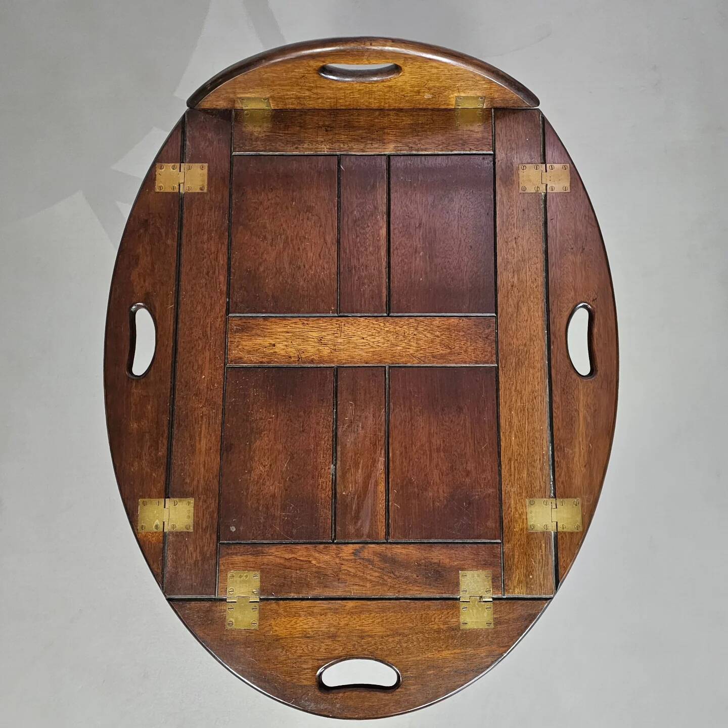 Plateau de service/plateau de majordome/table d'appoint pliable victorienne