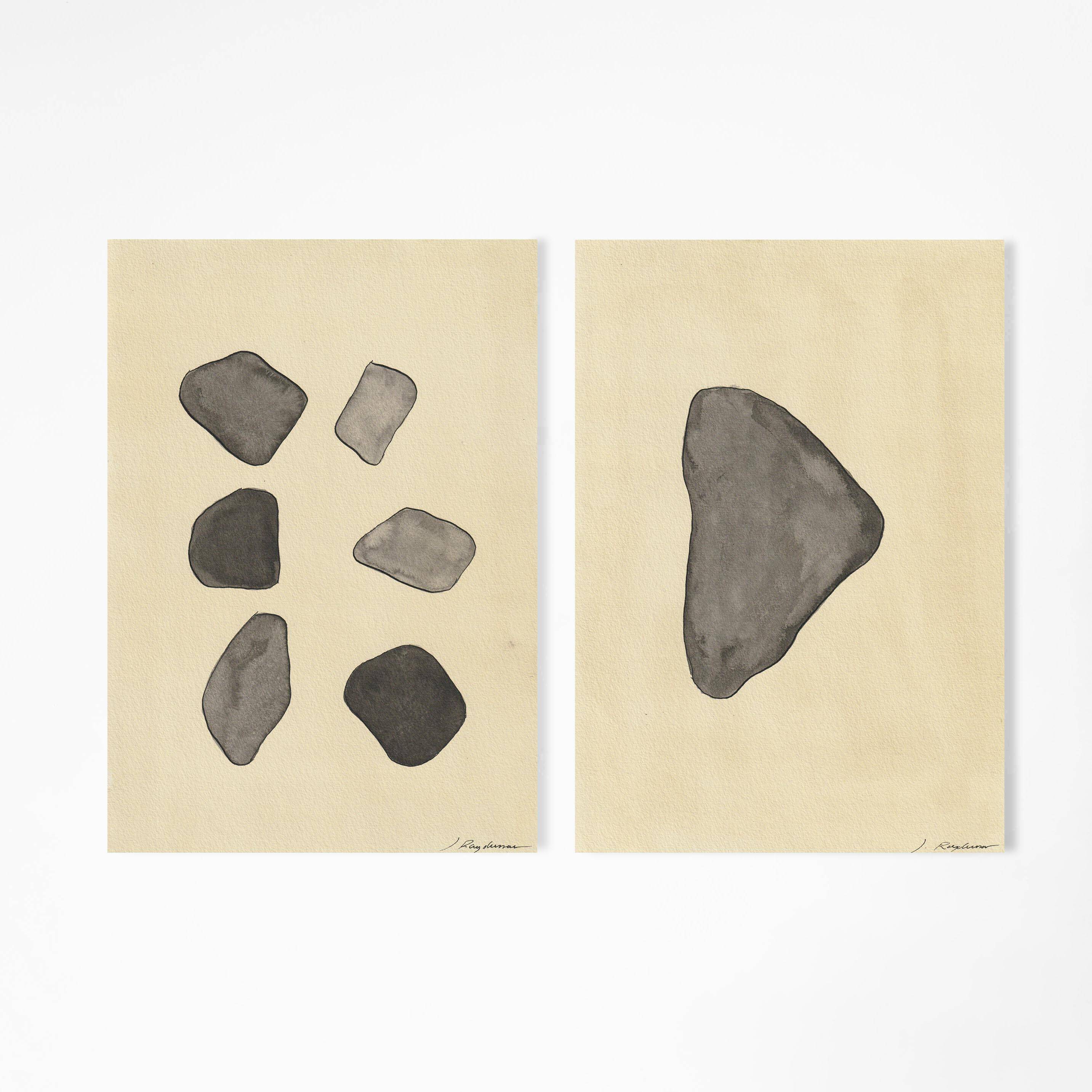 2 original drawings by J. Rodgussar – Inks on paper (21x30 cm)