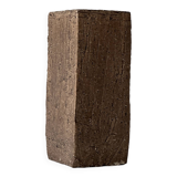 Rectangular ceramic vase in brutalist style