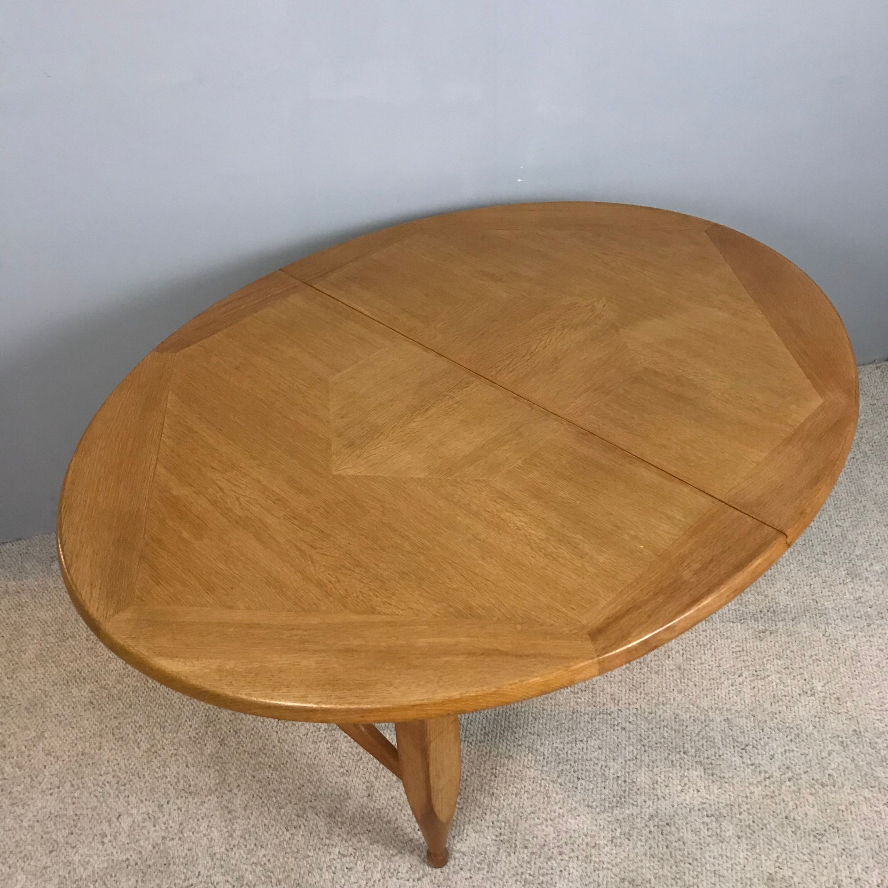 Dining table by Guillerme & Chambron 1960