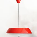 1960's Red Mid Century Ceiling Lamp by Josef Hurka for Napako