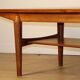 Table basse scandinave en teck années 60