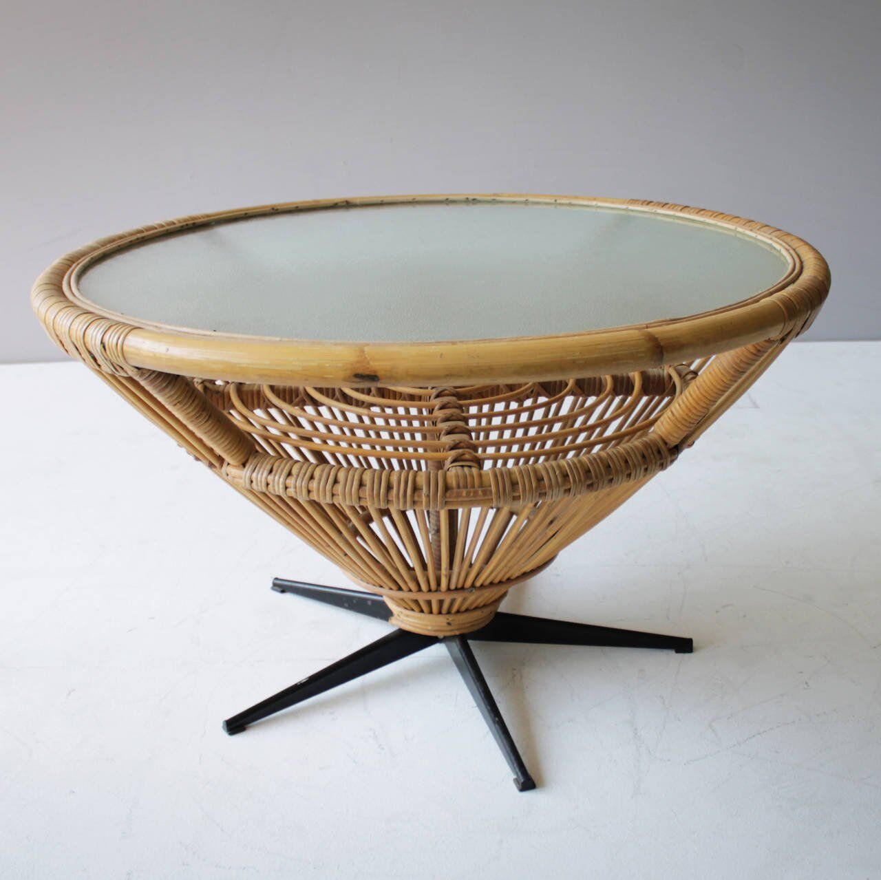 Rattan coffee table
