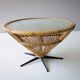 Table basse en rotin