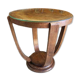 Table basse sellette gueridon art deco 1930 en noyer