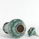 Art Deco Green Lustre Glaze Lidded Vase by Josef Ekberg Gustavsberg, 1920's