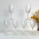 6 verres à eau en cristal Luminarc