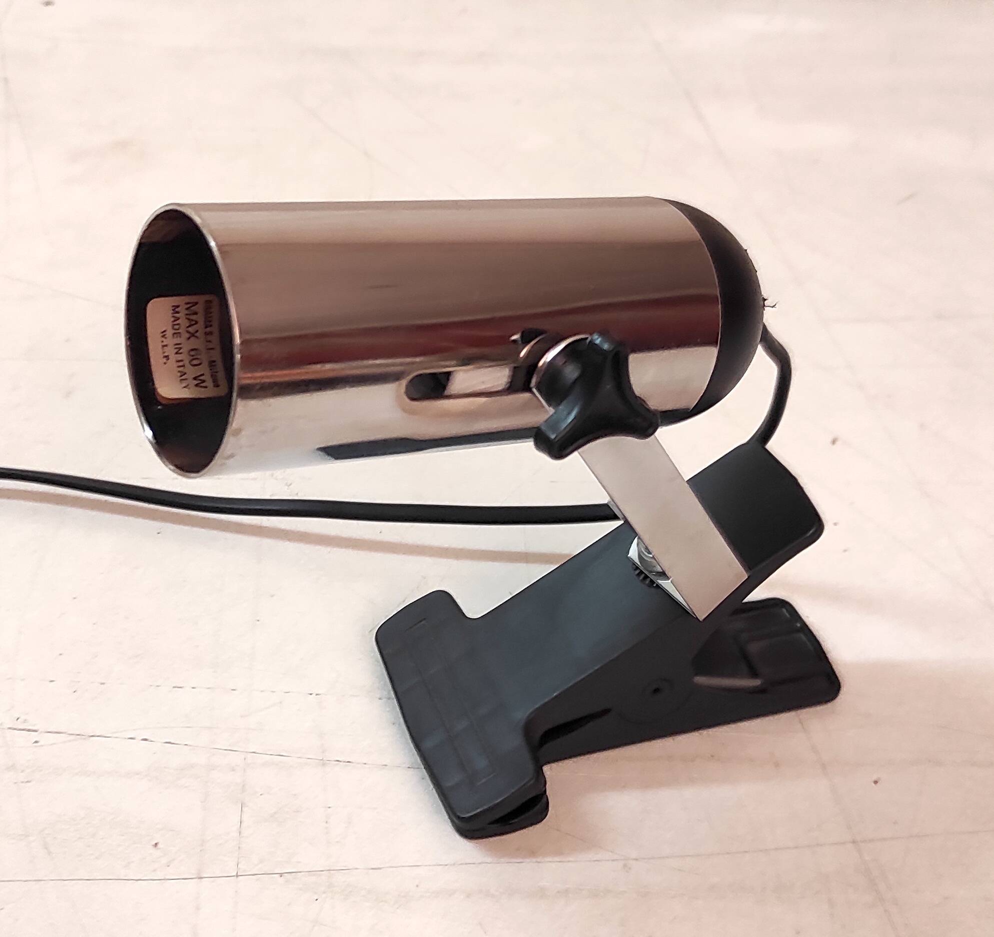 Chrome-plated metal spotlight (Italy) - 1960s/70s