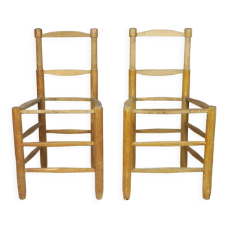 Pair of chairs Charlotte Perriand Bauche n18