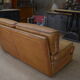 Contemporary brown vintage leather sofa