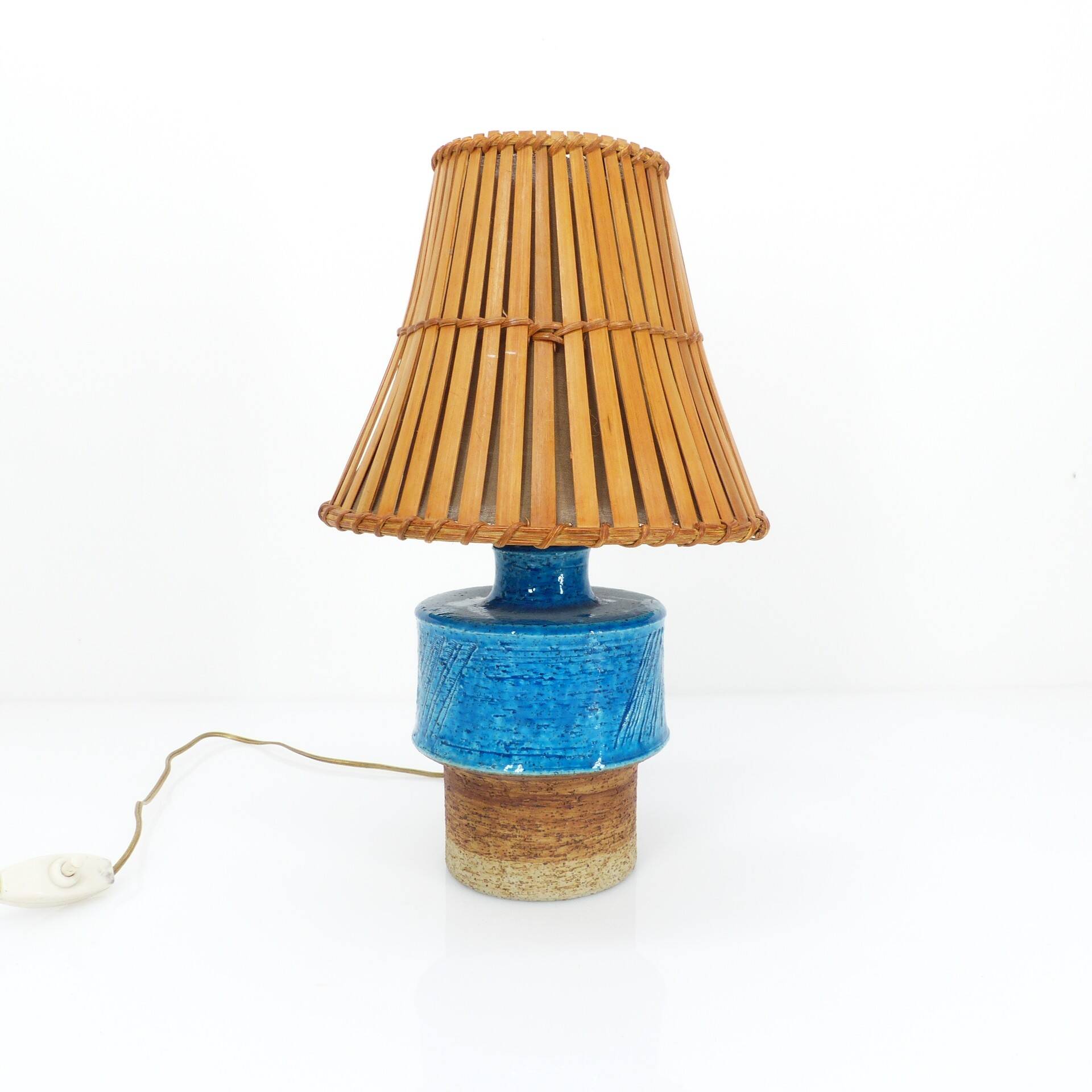 Scandinavian ceramic desk or bedside lamp, Inger Persson for the