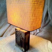 Lampe archers céramique 1980's