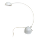 Modernist white curved desk lamp 1980