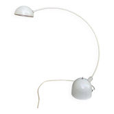 Modernist white curved desk lamp 1980