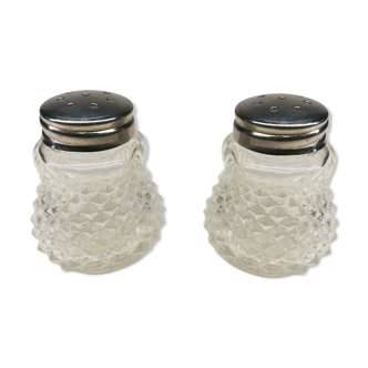 Vintage glass salt and pepper shaker