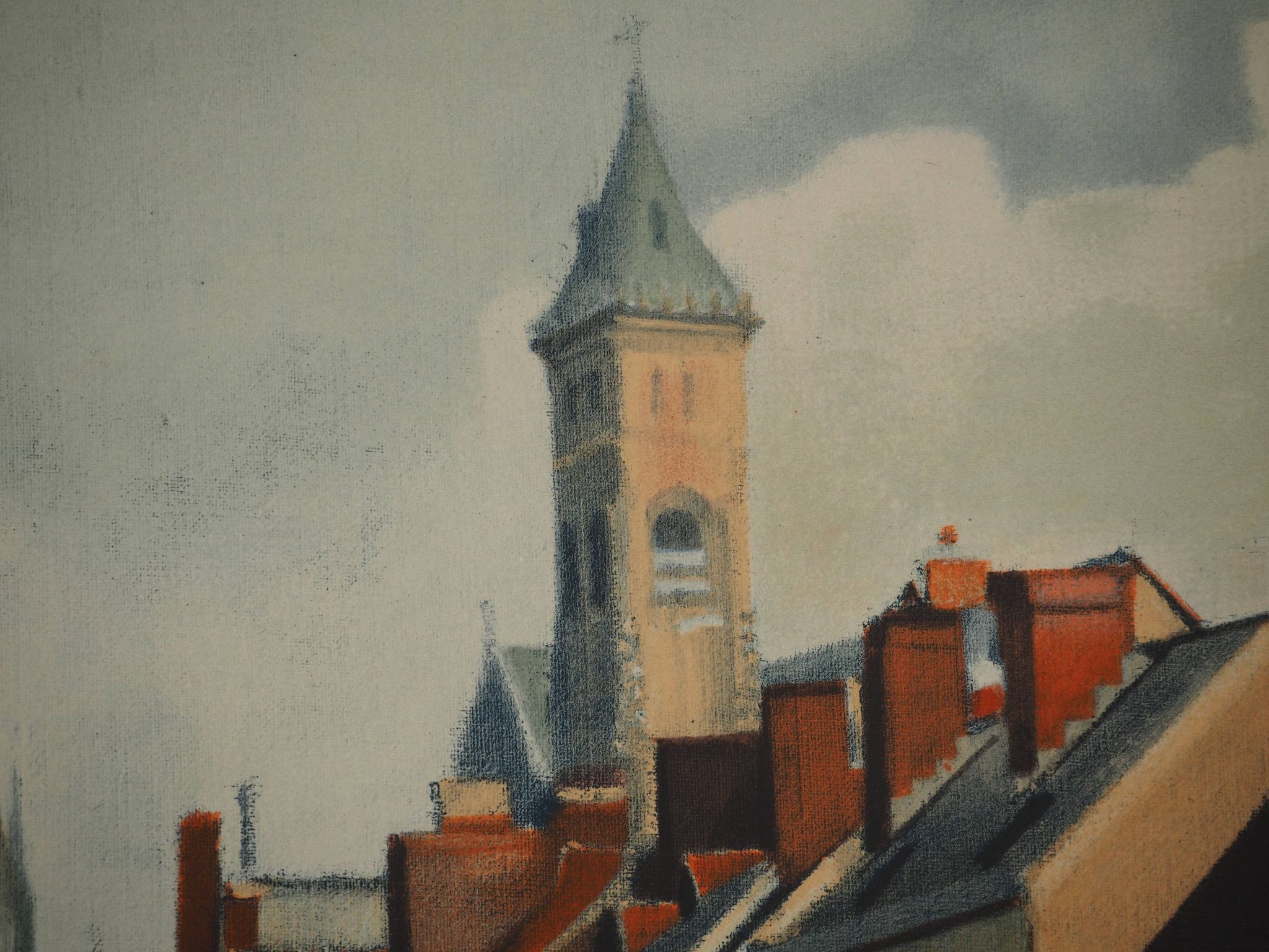 André Derain : Amiens traversé par la Somme, Lithographie signée