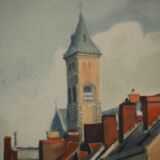 André Derain: Amiens crossed by the Somme, Signed lithograph