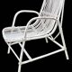 Série de 3 fauteuils rotin années 1970