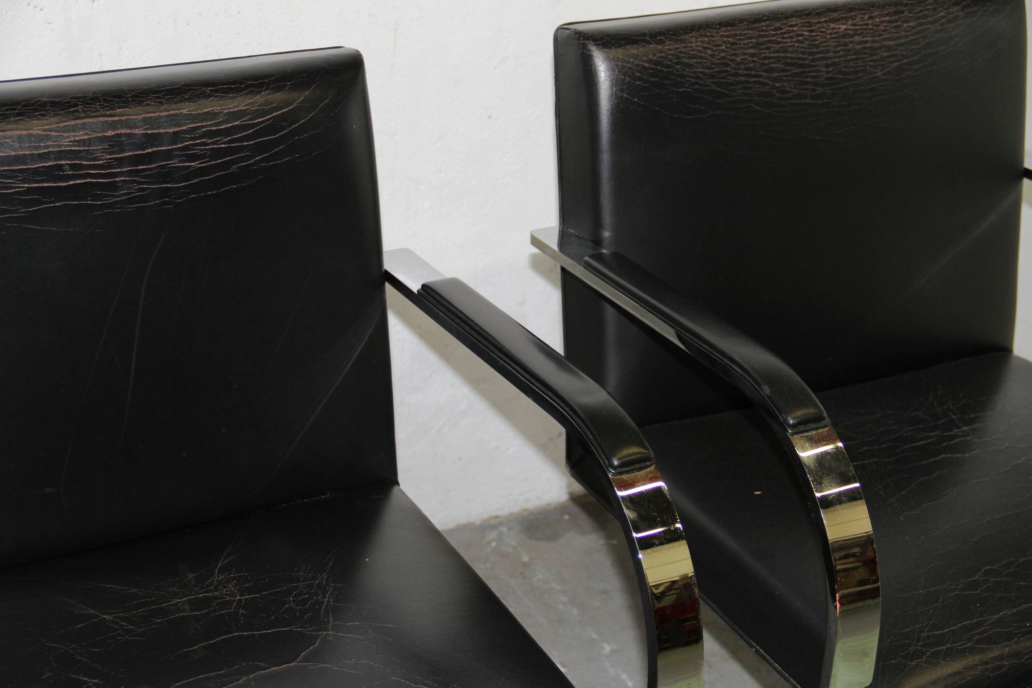 Suite of 4 BRNO armchairs, Mies Van Der Rohe, Knoll