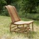 Chaise longue rotin et osier début 1900