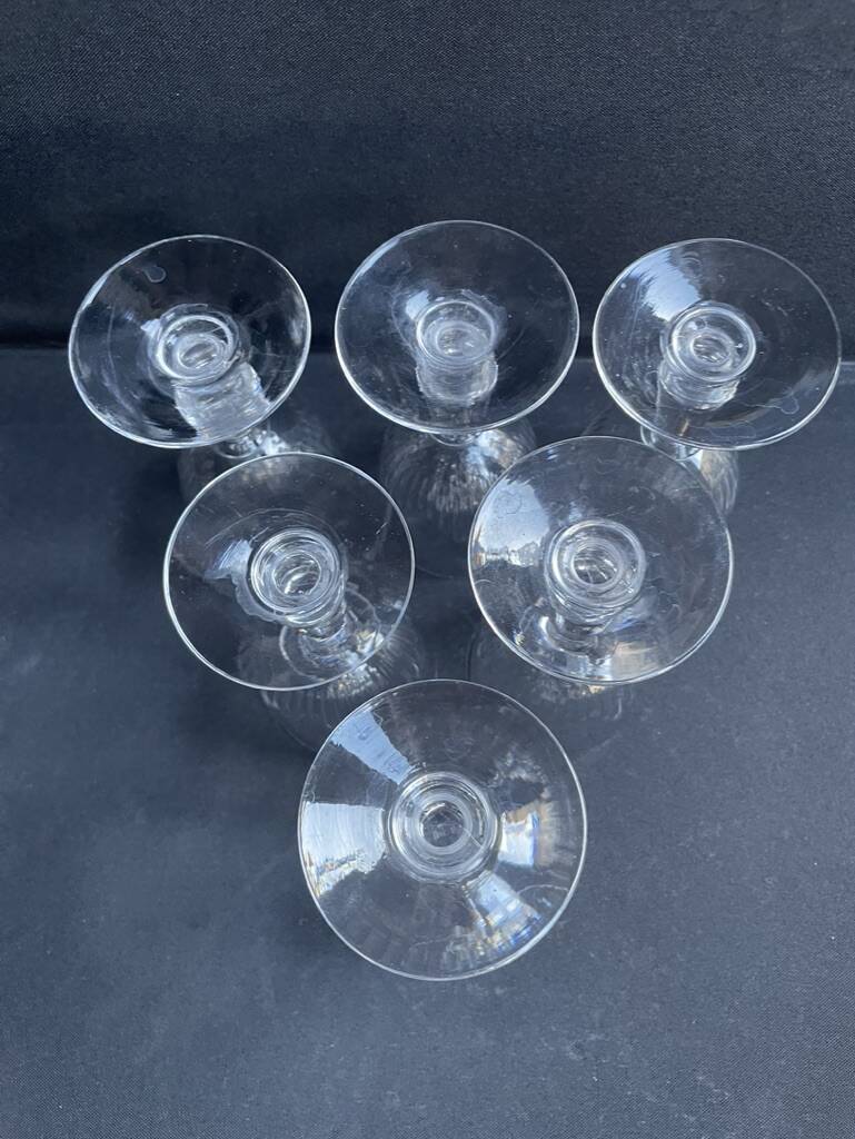 6 Baccarat port glasses – Art Nouveau