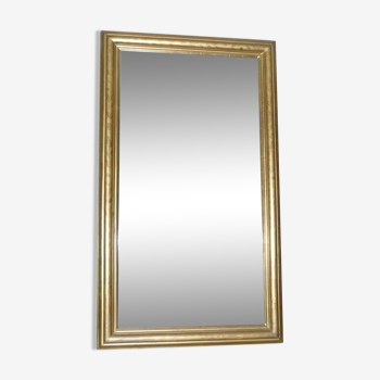 Miroir ancien en bois doré 78x134 cm