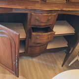 Two-piece solid oak sideboard