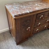 Art Deco sideboard in wood and marble