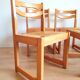Suite de 4 chaises traineau Maison Regain années 70/80