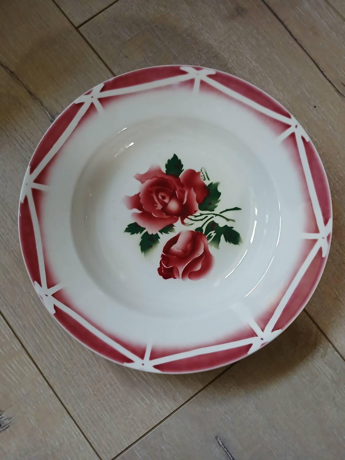 8 mismatched antique soup plates