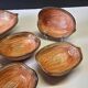 Very nice fruit service in the shape of walnut shells in very good condition.