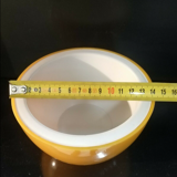 Vintage ice bucket 70's yellow apple