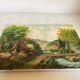 Landscape painting with a small bridge, oil on canvas.