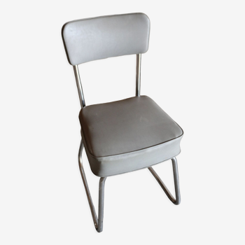 Fauteuil de bureau ronéo skaï gris