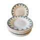 Set of 10 plates (5 flat and 5 hollow) in St Amand earthenware, Céranord
