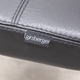 Grisberger Diagon Medium Black Leather Office Chair