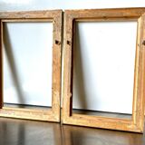 Paire de Cadres Anciens ART NOUVEAU en bois doré