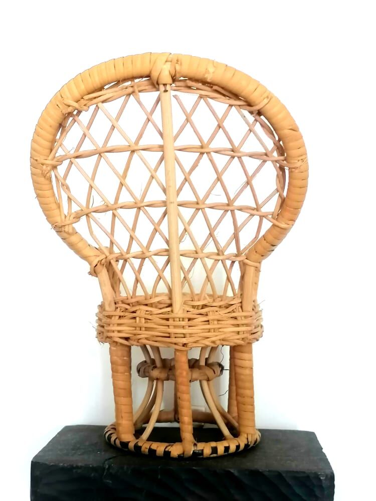 Emmanuelle armchair in miniature rattan
