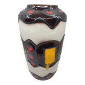 Vase West Germany in multicoloured ceramic Germany 1960