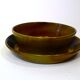 Vintage service plates and serving trays, 39 pieces, silk-screened.