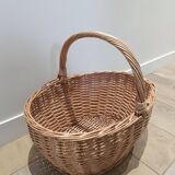 Vintage rattan wicker basket
