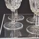6 large wine glasses in semi-crystal from VMC in good condition.
