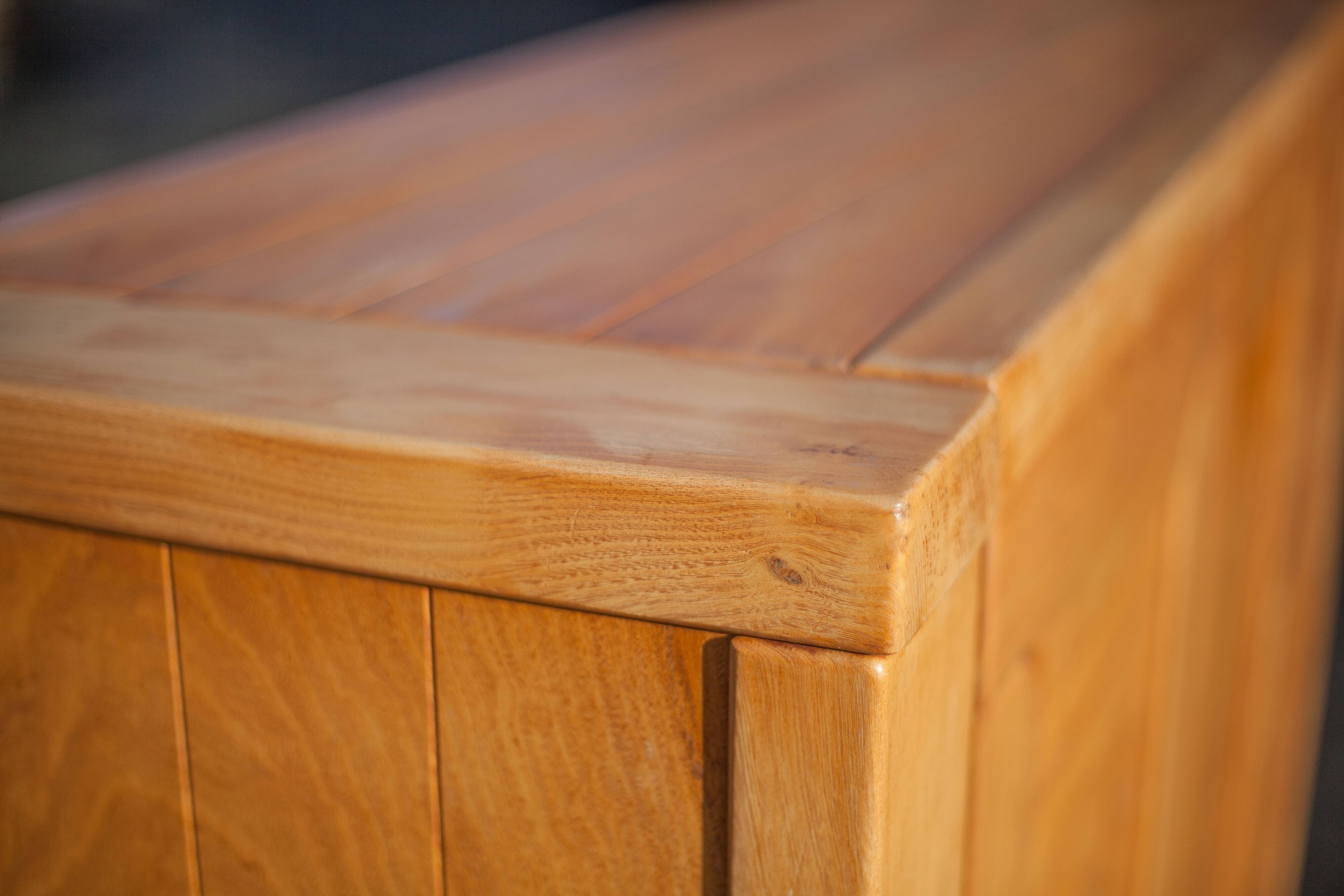 Solid wood sideboard from Regain, wooden storage unit, living room furniture, vintage furniture