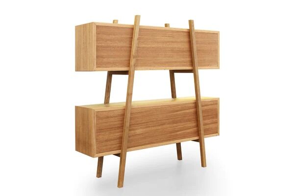 Scandinavian shelves oak