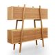 Scandinavian shelves oak