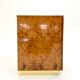 Commode en loupe d’orme et laiton 1970