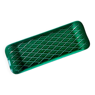 Vintage dark green ceramic plate